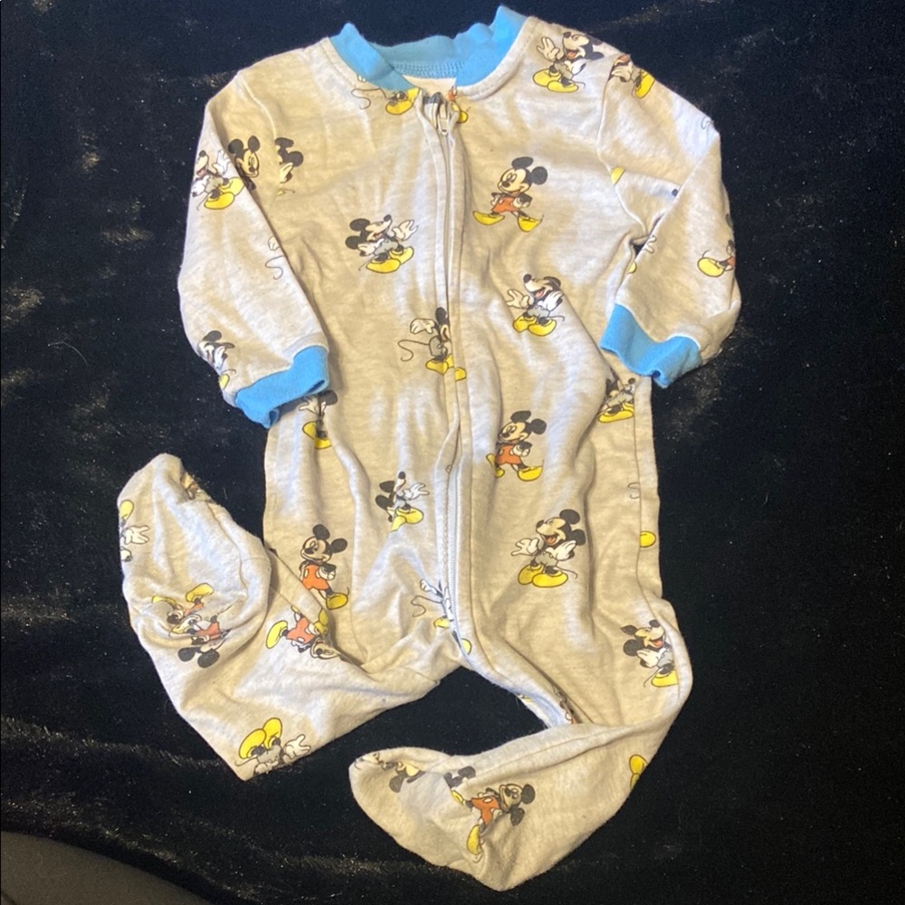 Disney Mickey Mouse Gray and Blue Kids One Piece